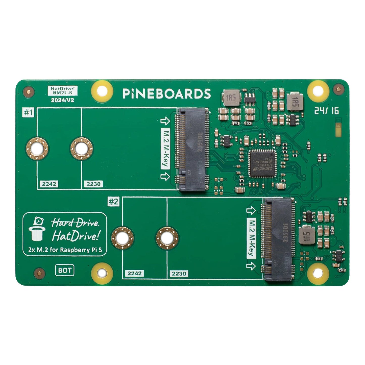 HatDrive! Dual for Raspberry Pi 5