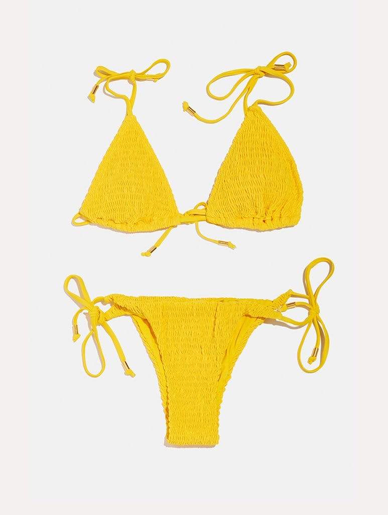 Hawaii Yellow Smock Bikini Bottoms