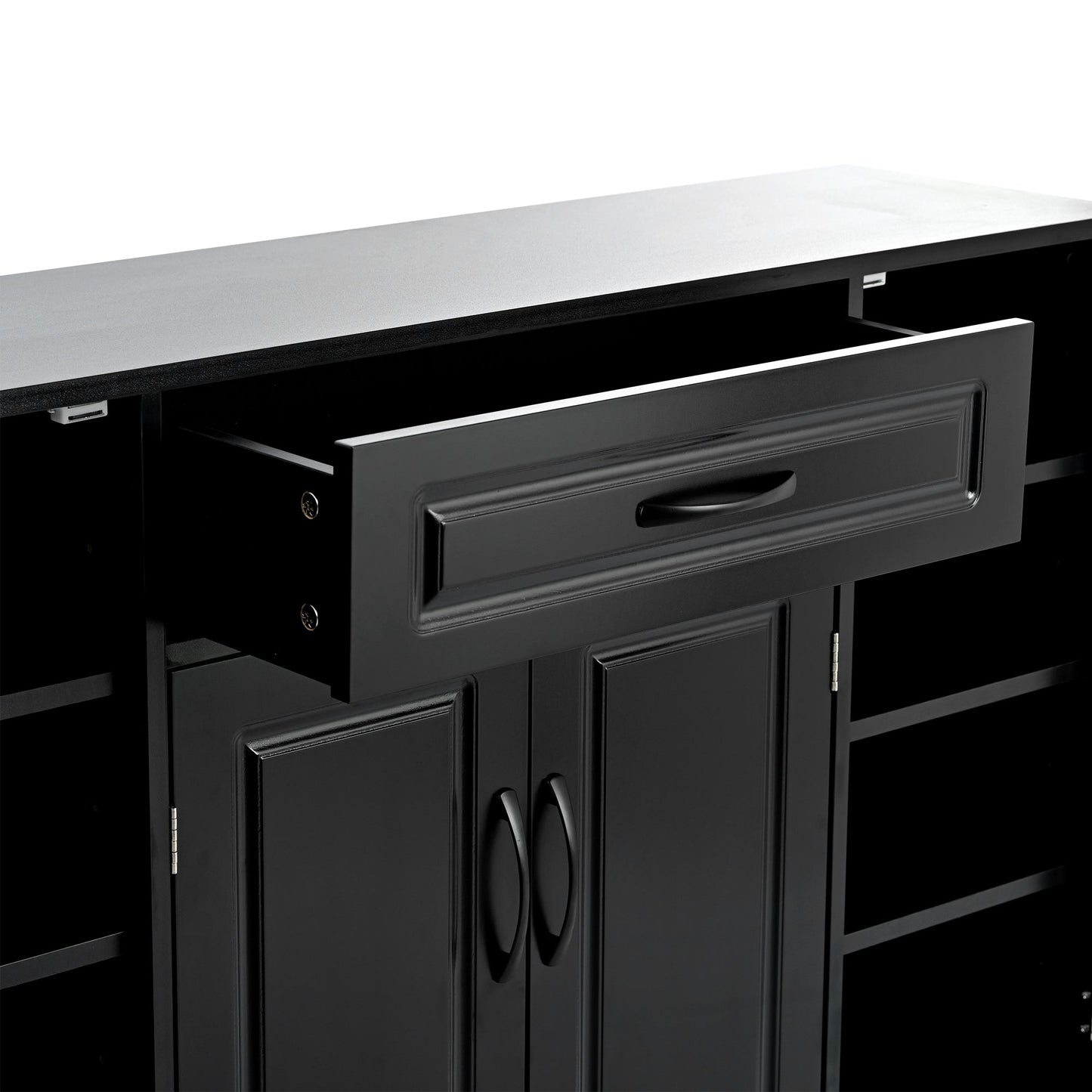 Hayes Shoe Cabinet with Sturdy Top Surface, Sideboard and Adjustable Shelves