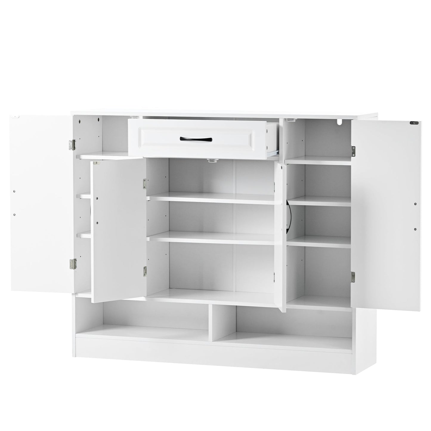Hayes Shoe Cabinet with Sturdy Top Surface, Sideboard and Adjustable Shelves
