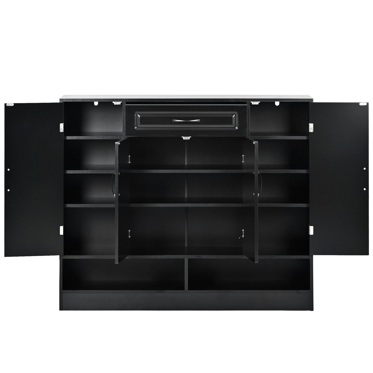 Hayes Shoe Cabinet with Sturdy Top Surface, Sideboard and Adjustable Shelves