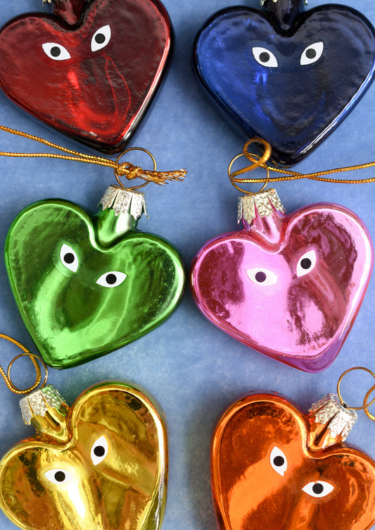 Heart Eyes Ornament