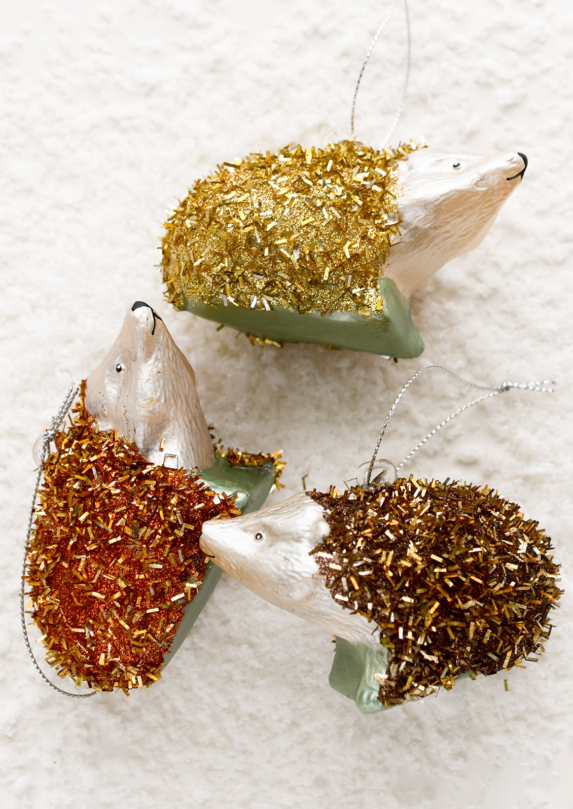 Tinsel Hedgehog Ornament