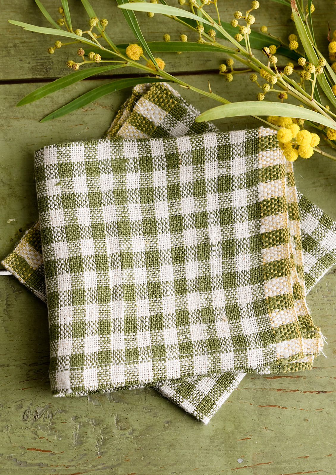 Heirloom Gingham Cocktail Napkin
