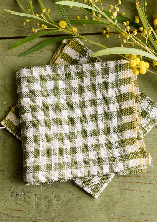 Heirloom Gingham Cocktail Napkin