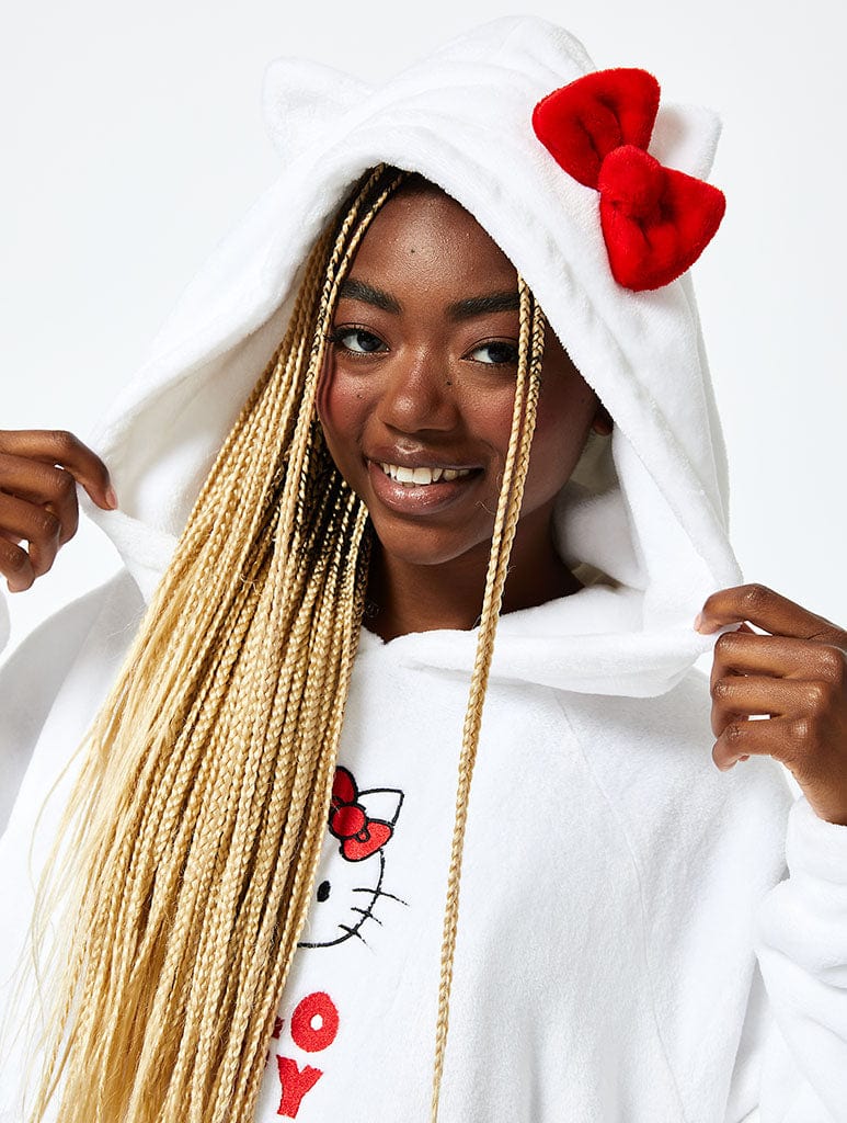 Hello Kitty x Skinnydip Blanket Hoodie in White