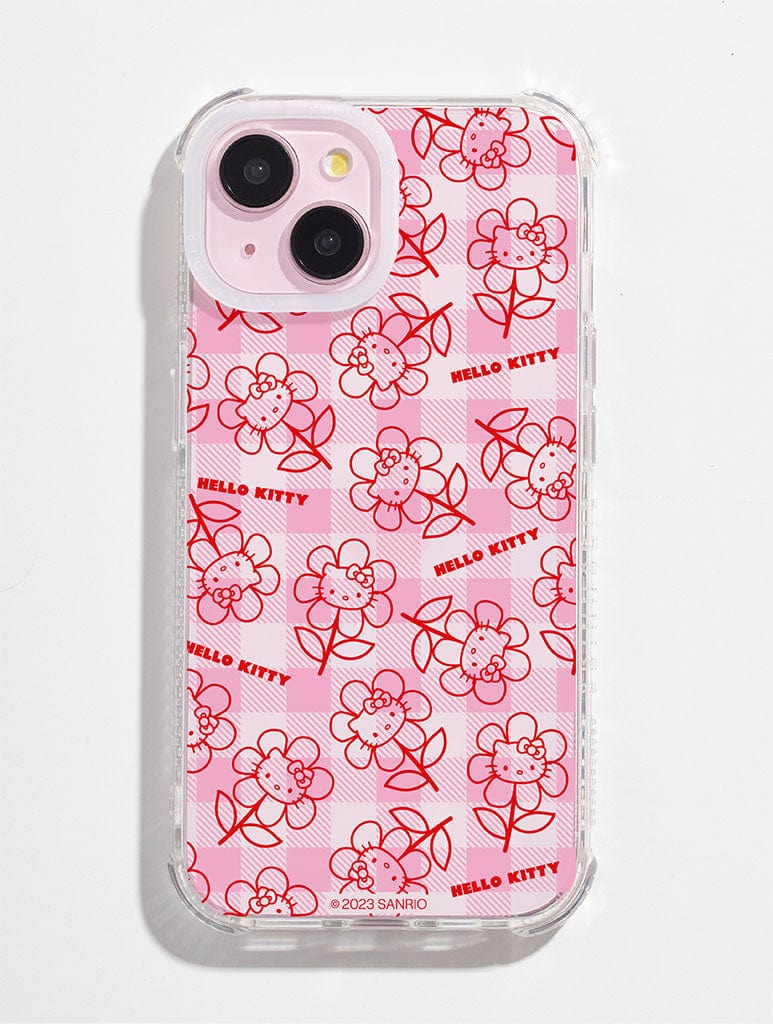 Hello Kitty x Skinnydip Gingham Flower Shock iPhone Case