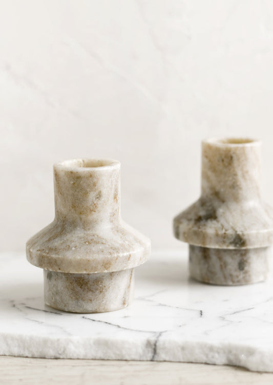 Hera Marble Taper Holder