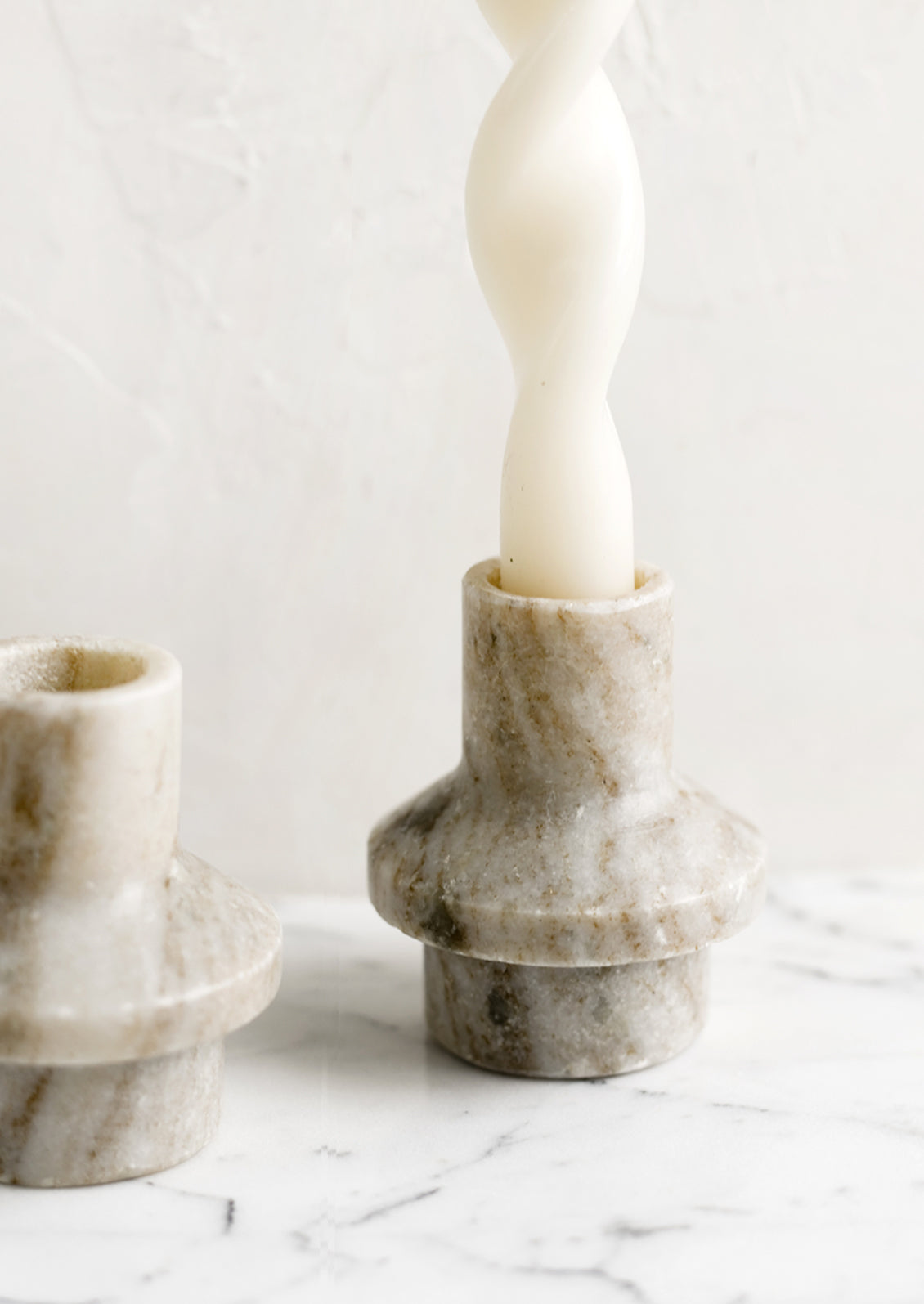Hera Marble Taper Holder