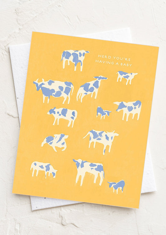 Herd You're Having A Baby Card