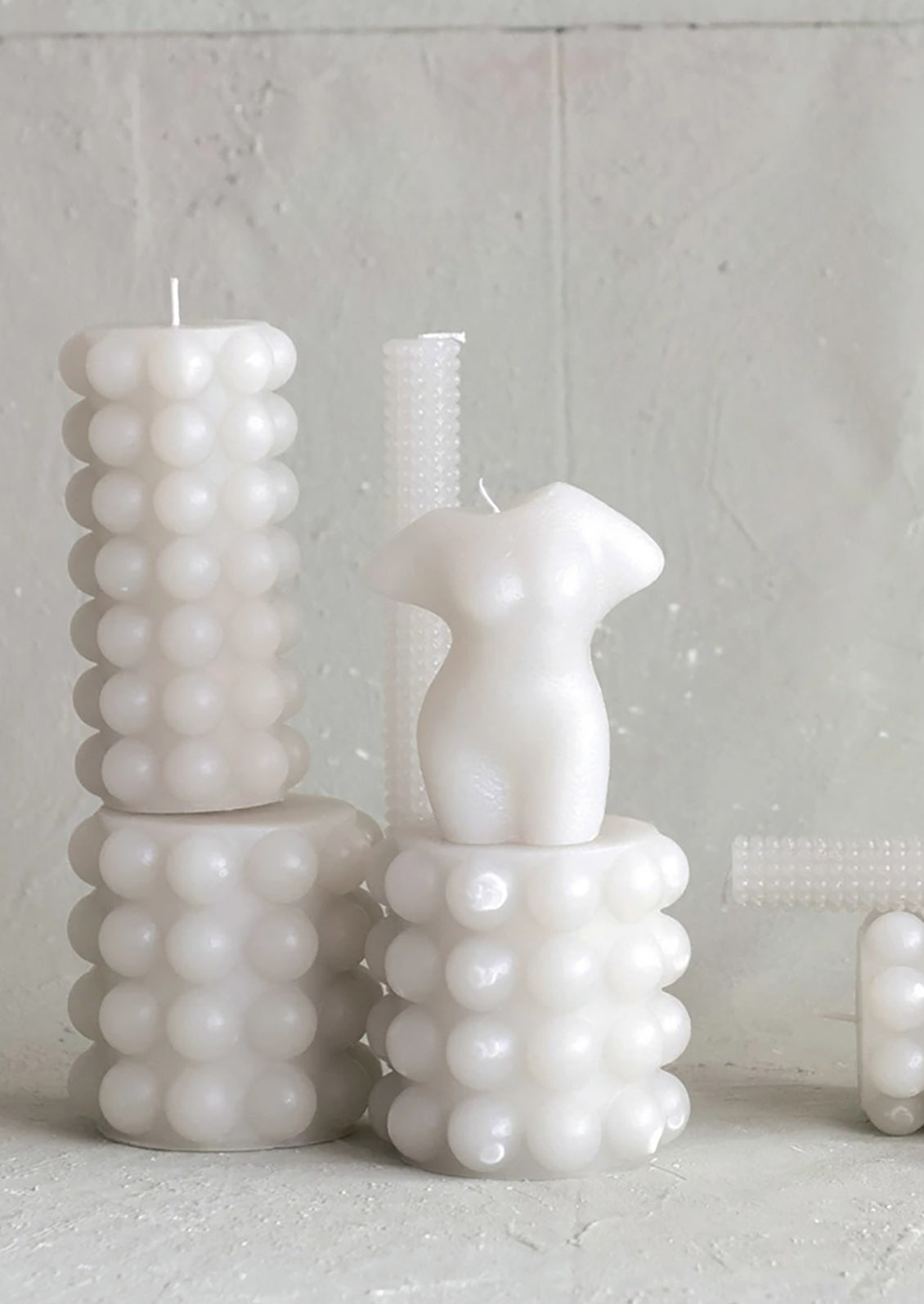 Hobnail Pillar Candle