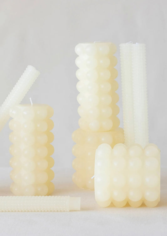 Hobnail Pillar Candle