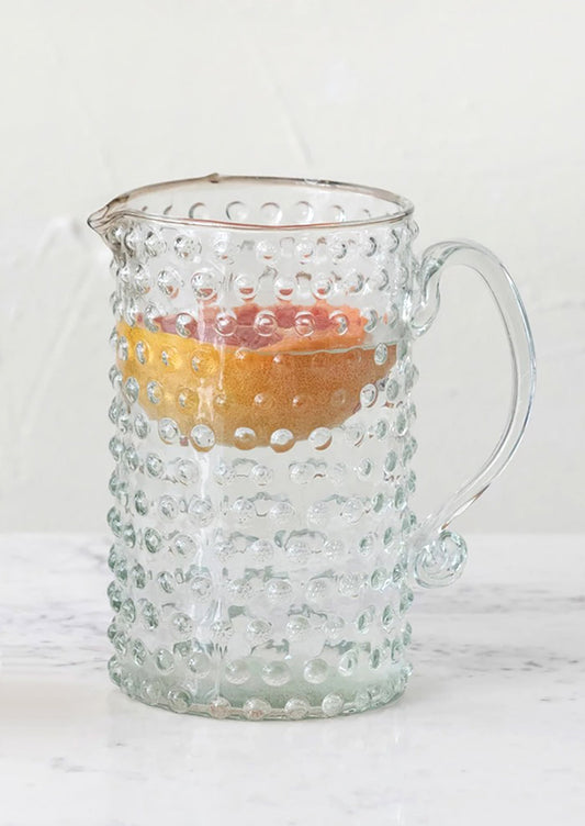 Hobnail Glass Pitcher