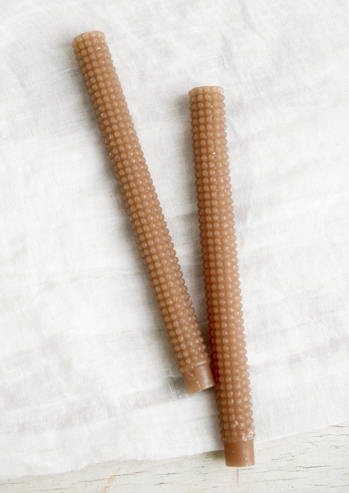 Hobnail Textured Taper Candle