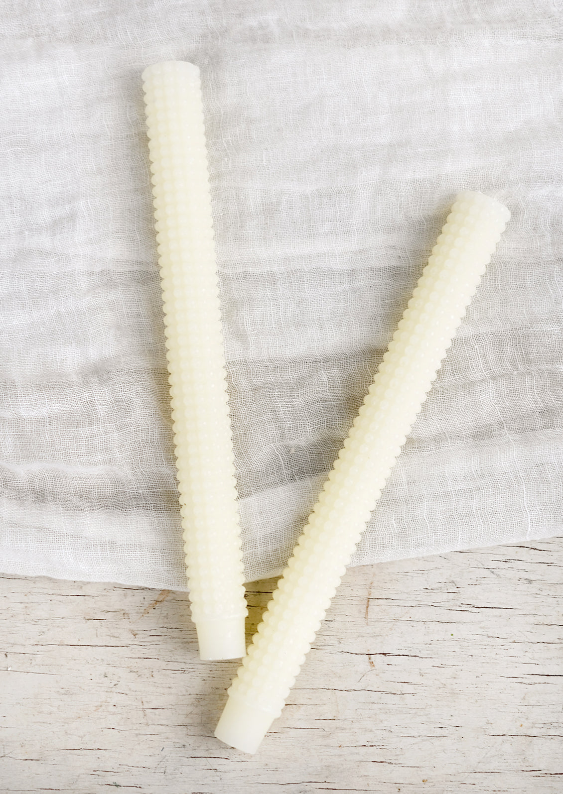 Hobnail Textured Taper Candle