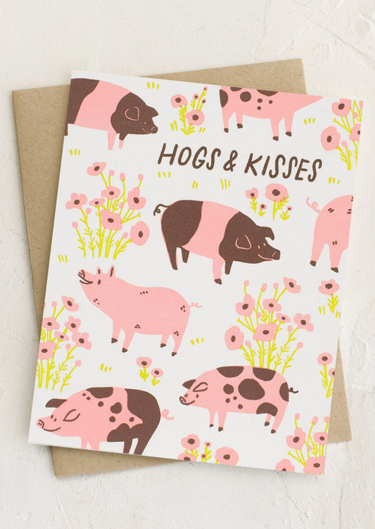 Hogs & Kisses Card