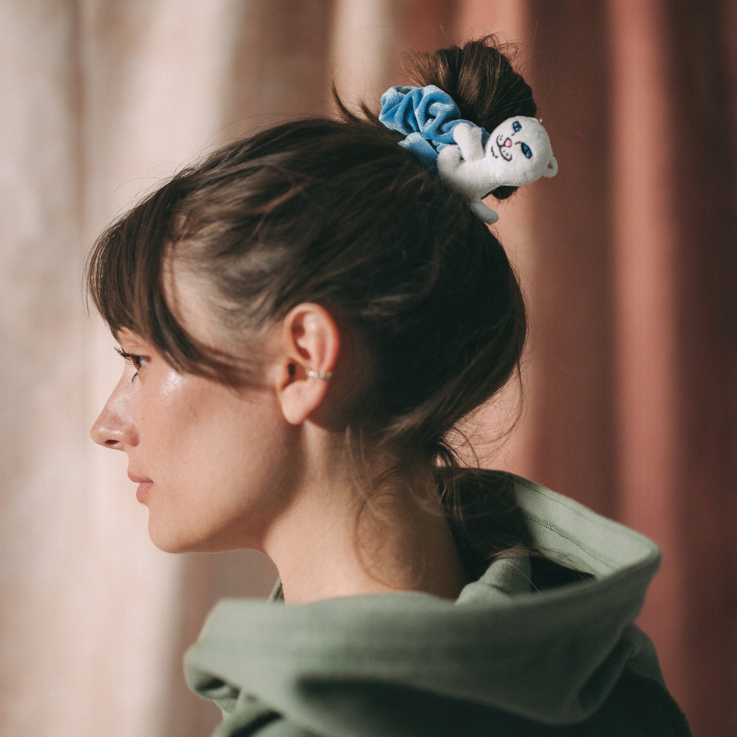 Nermy Buddy Scrunchie  (Blue)