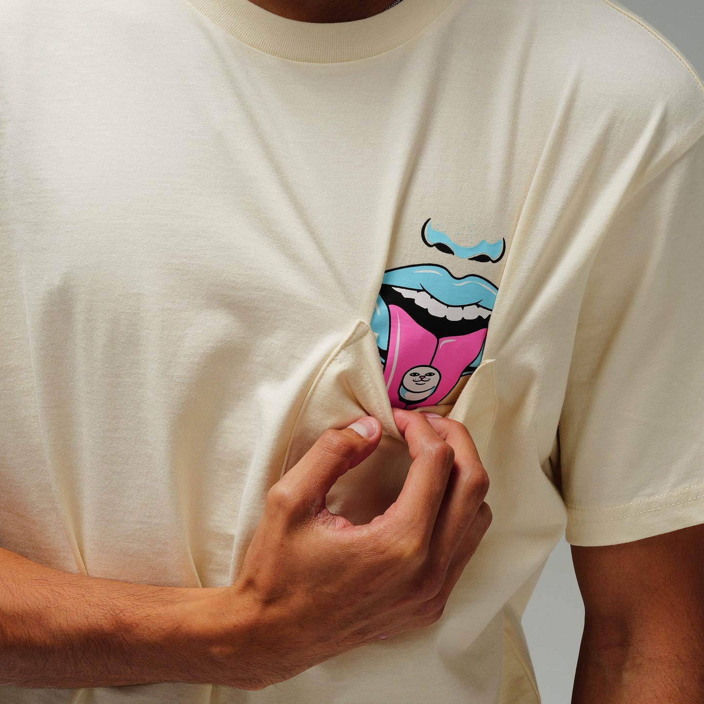 Take Your Meds Pocket Tee (Natural)