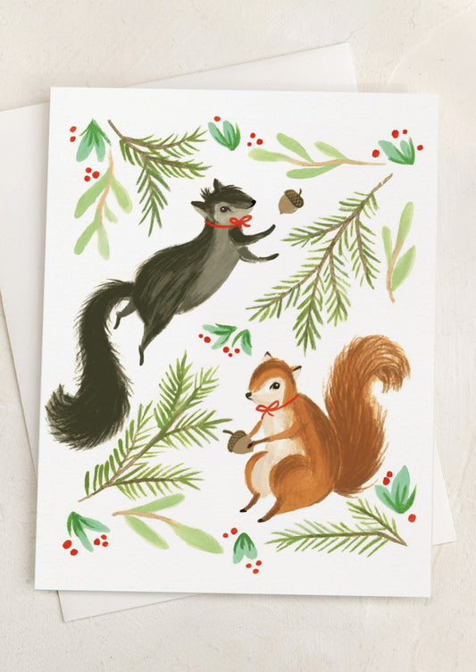 Holiday Squirrels Card