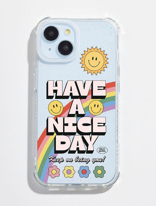 Hollie Graphik x Skinnydip Have A Nice Day Shock iPhone Case