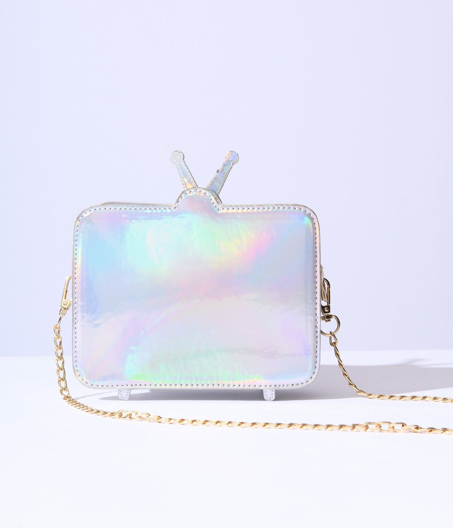Holographic Brain Washed TV Crossbody Bag