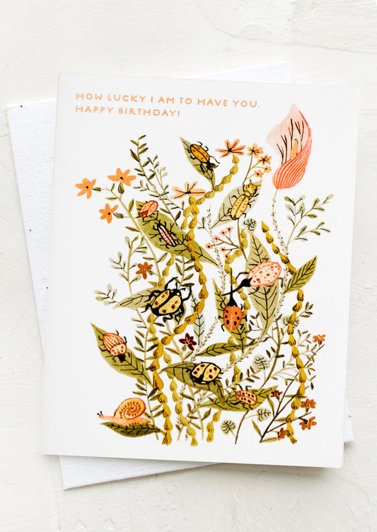 How Lucky I Am Birthday Card