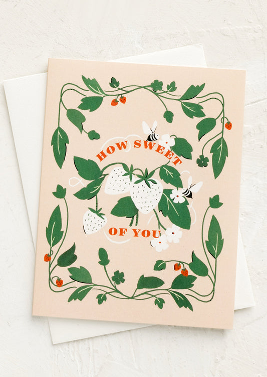 How Sweet Of You Card