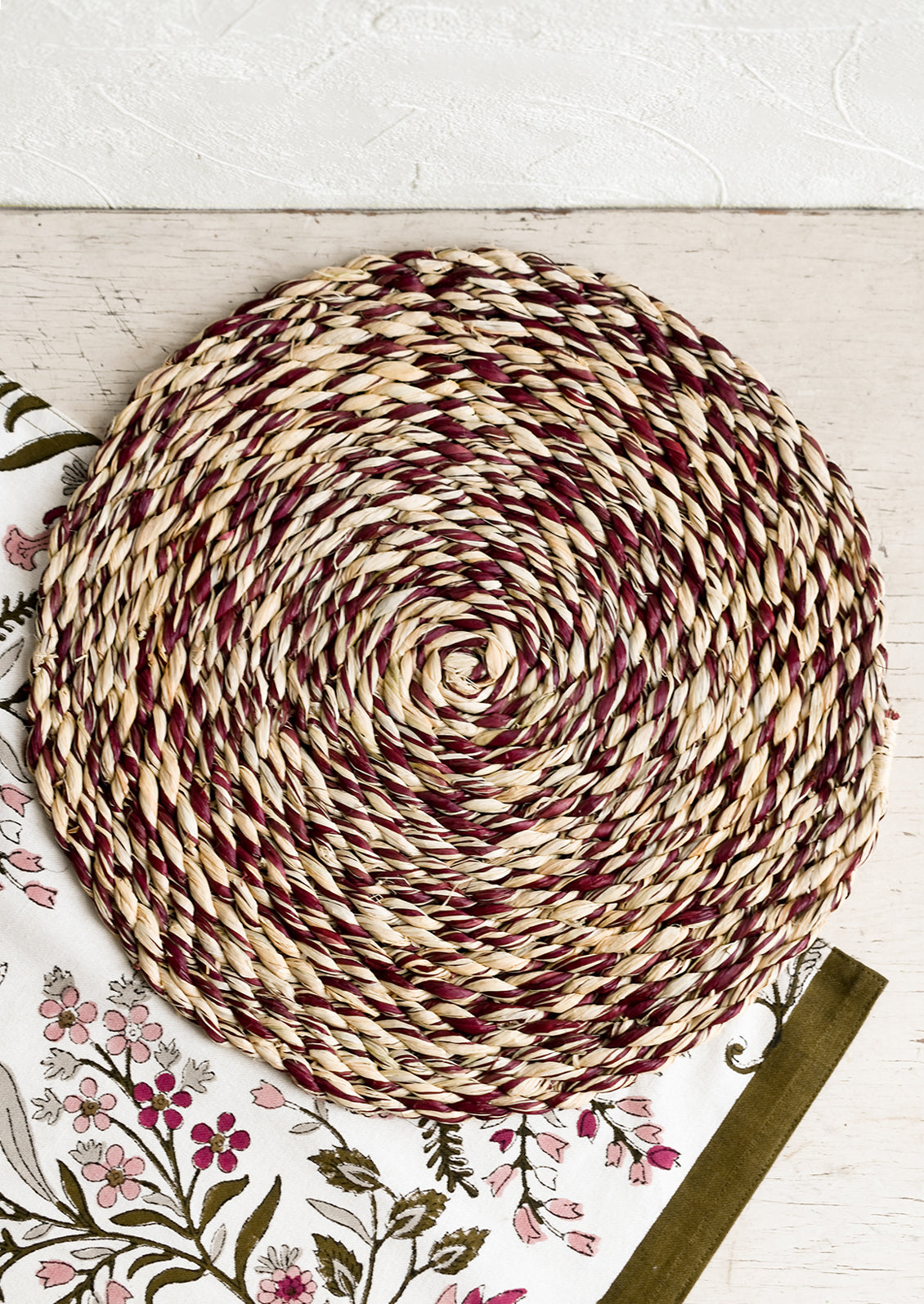 Hued Raffia Woven Placemat