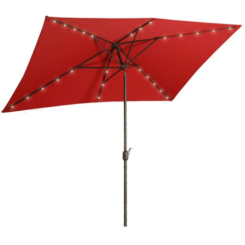 Hunter 6.5 ft. x 10 ft Patio LED Umbrella