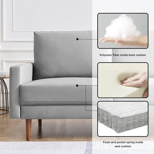 Ian 69" Upholstered Sofa Couch
