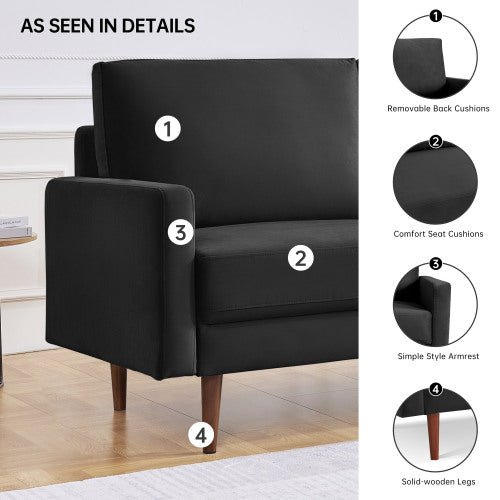 Ian 69" Upholstered Sofa Couch