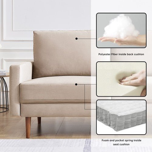 Ian 69" Upholstered Sofa Couch