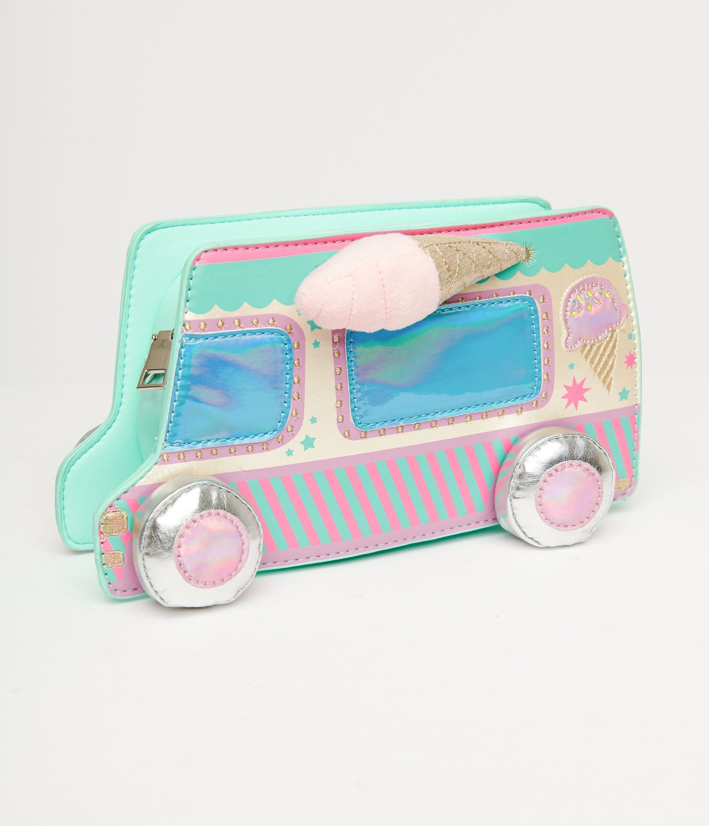Ice Cream Truck Leatherette Handbag