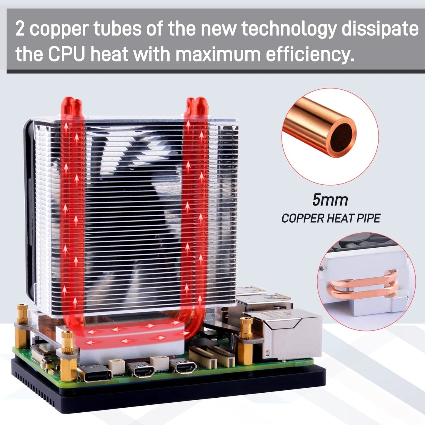 ICE Tower Plus Cooler for Raspberry Pi 5