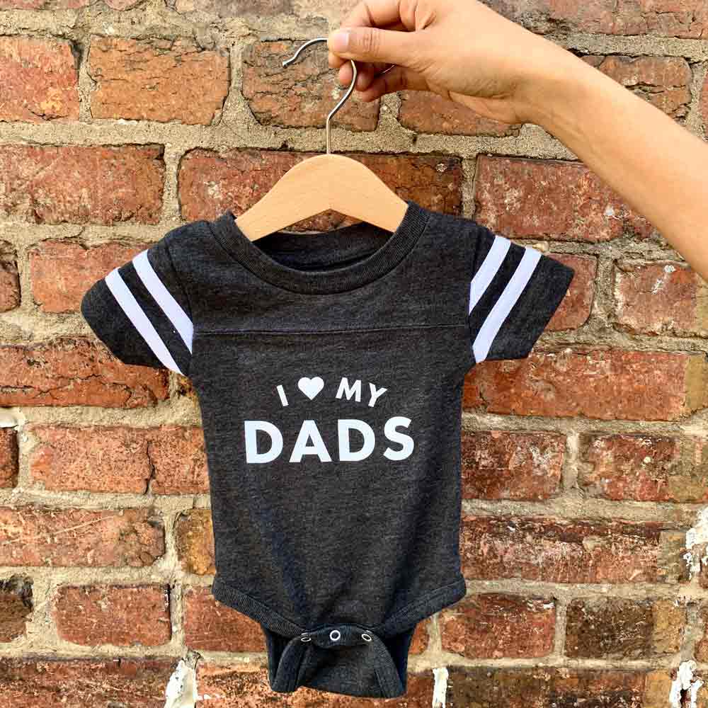 I Love My Dads Onesie + Kids Tee