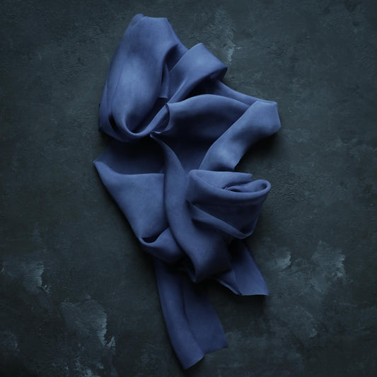 Imperial Blue {Sheer} Silk Ribbon