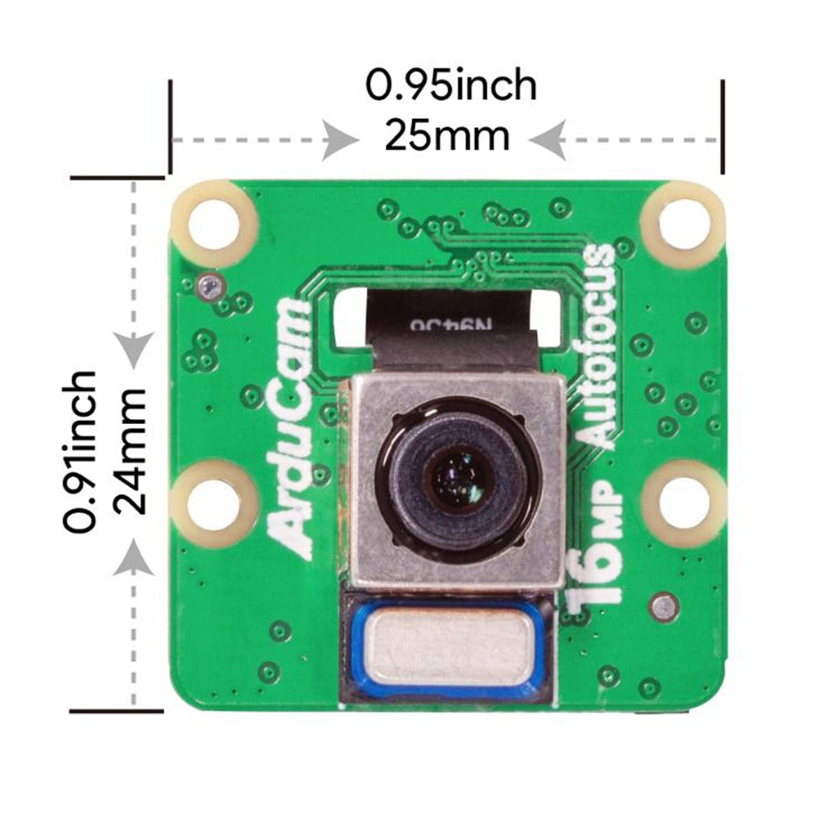 IMX519 16MP Autofocus Synchronised Quad-Camera Kit for Raspberry Pi