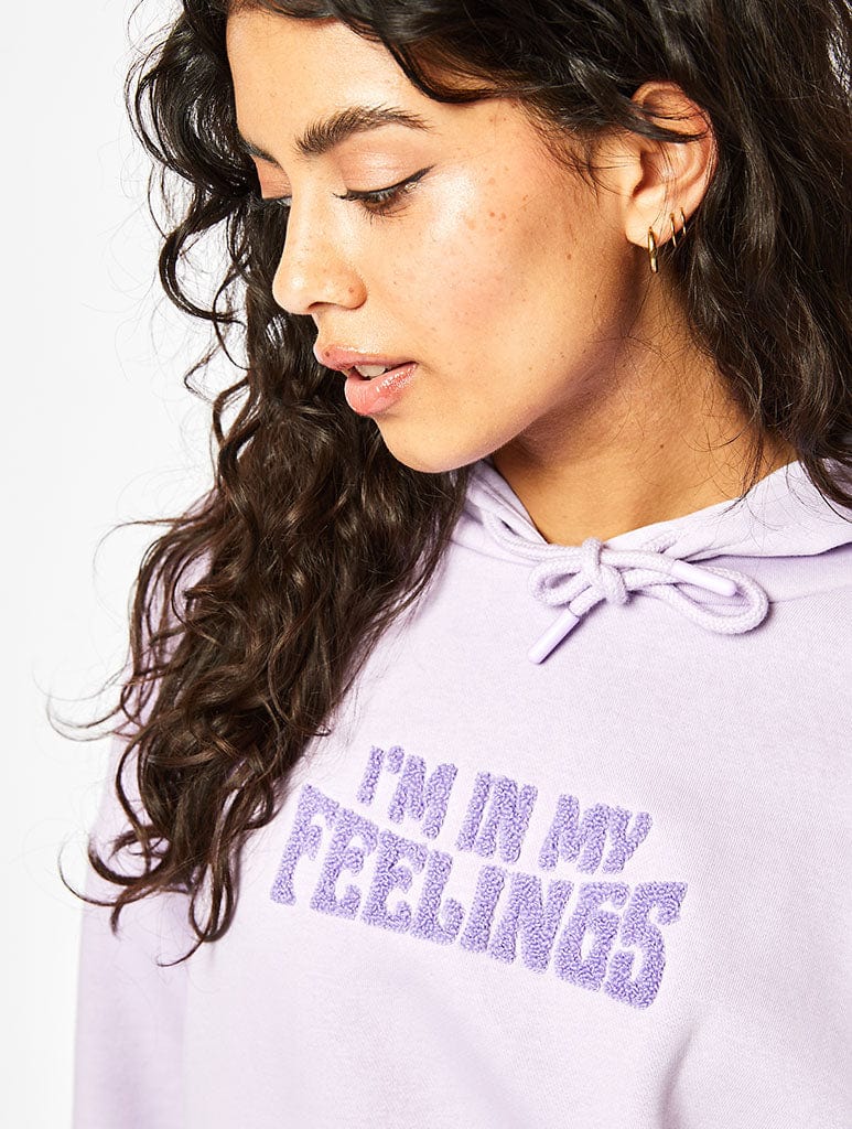 In My Feelings Lilac Oversized Hoodie