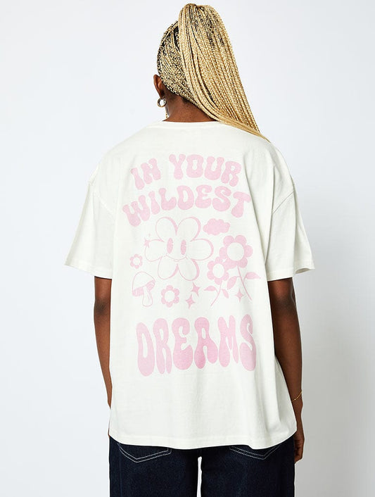 In Your Wildest Dreams T-Shirt in Ecru