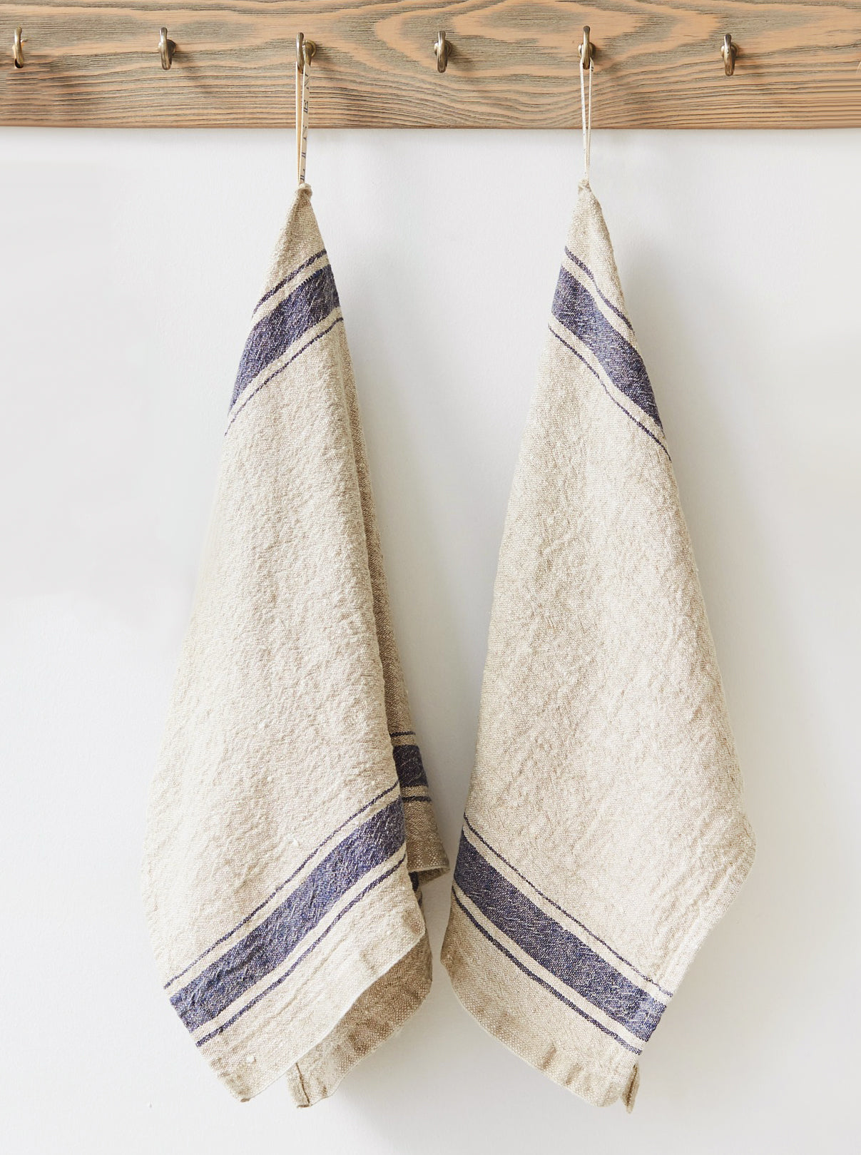Striped Vintage Linen Tea Towel