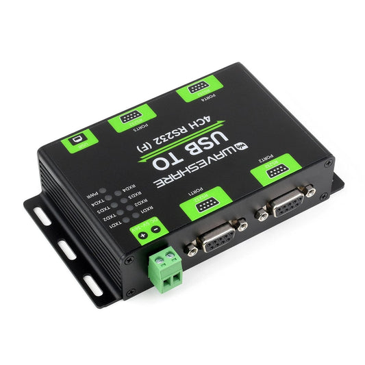 Industrial Isolated USB to 4-Channel RS232 Converter