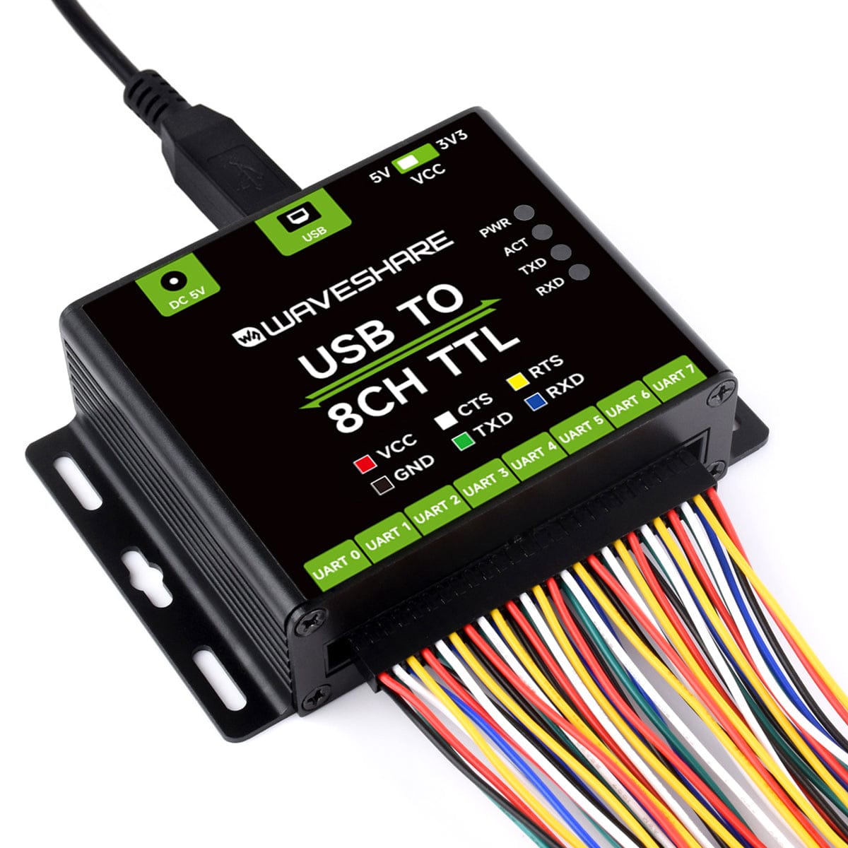 Industrial USB to 8-Channel TTL Converter