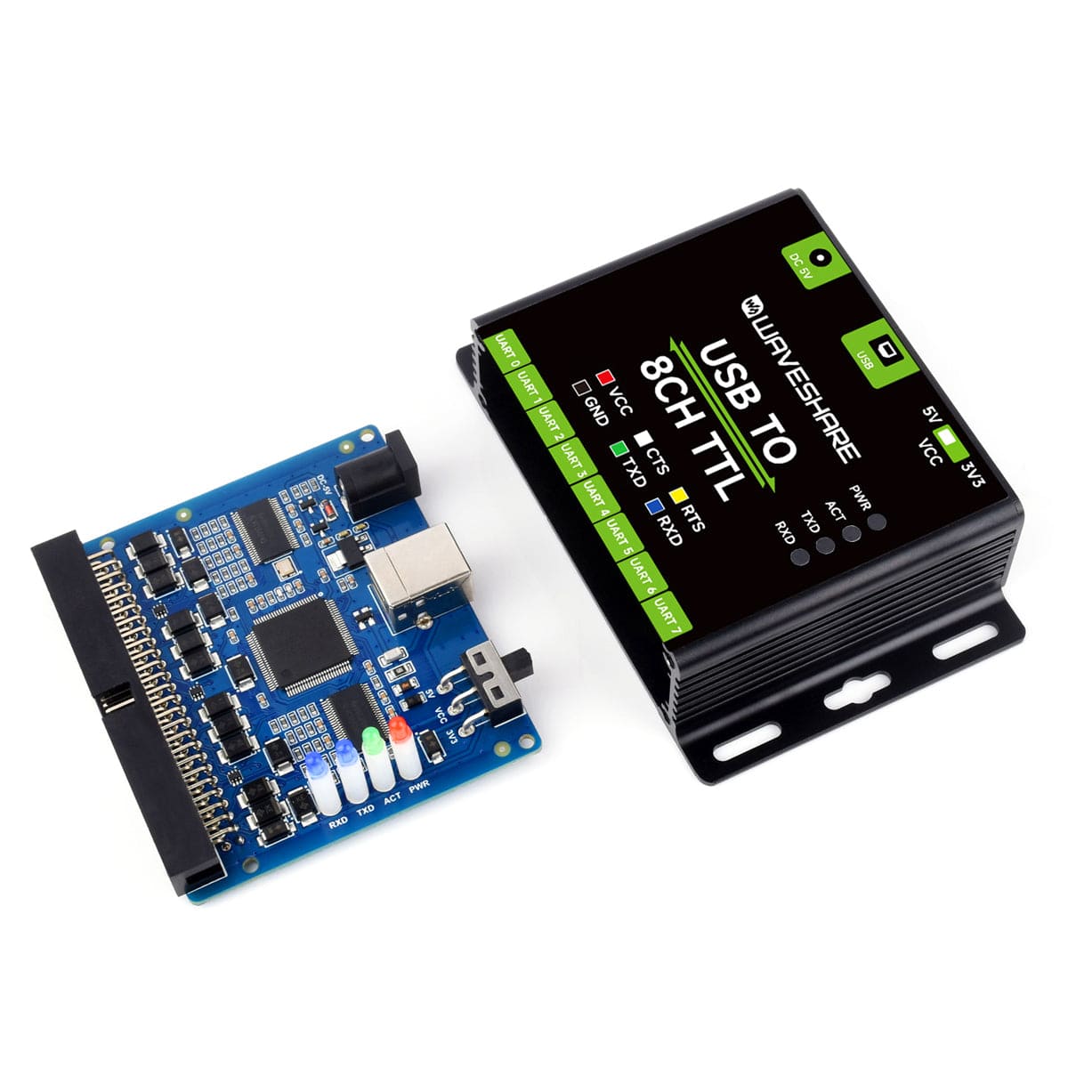 Industrial USB to 8-Channel TTL Converter