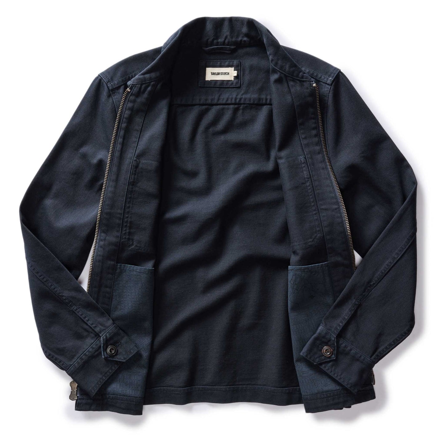 The Station Jacket in Dark Navy Broken Twill