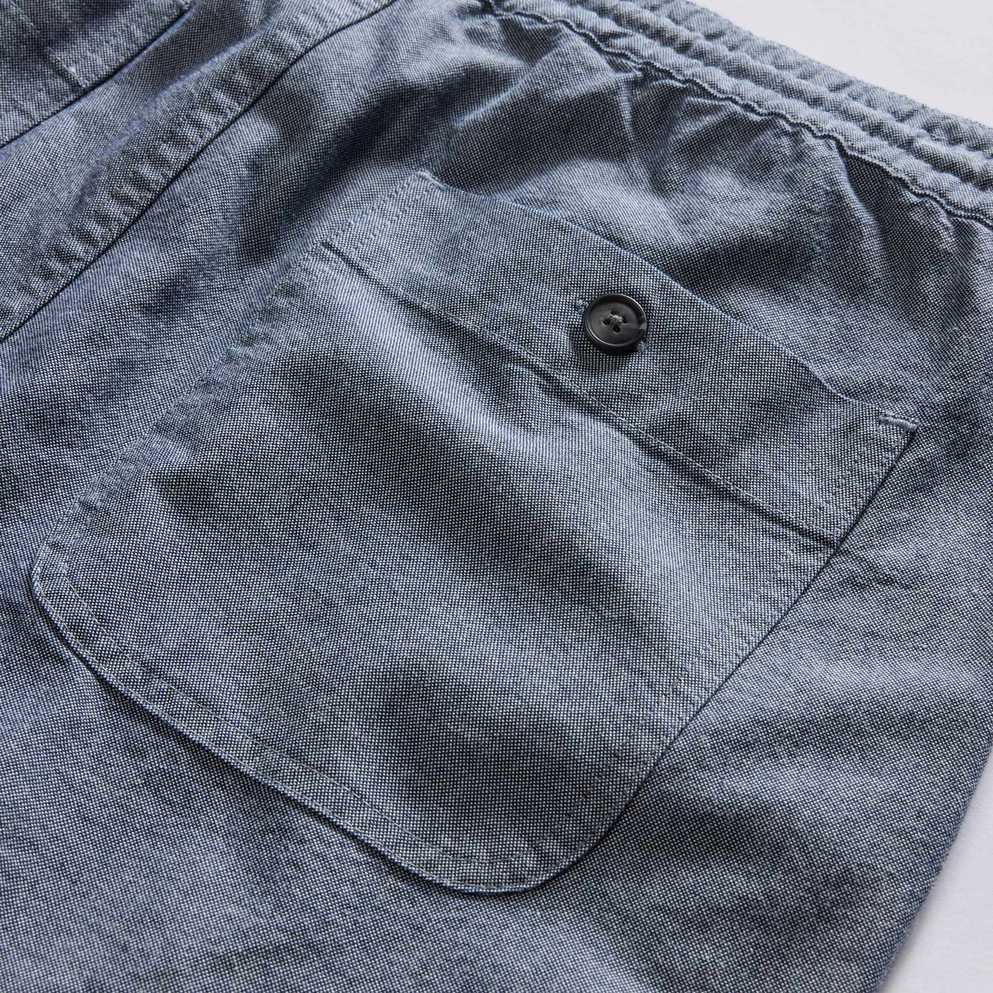 The Apres Short in Indigo Chambray