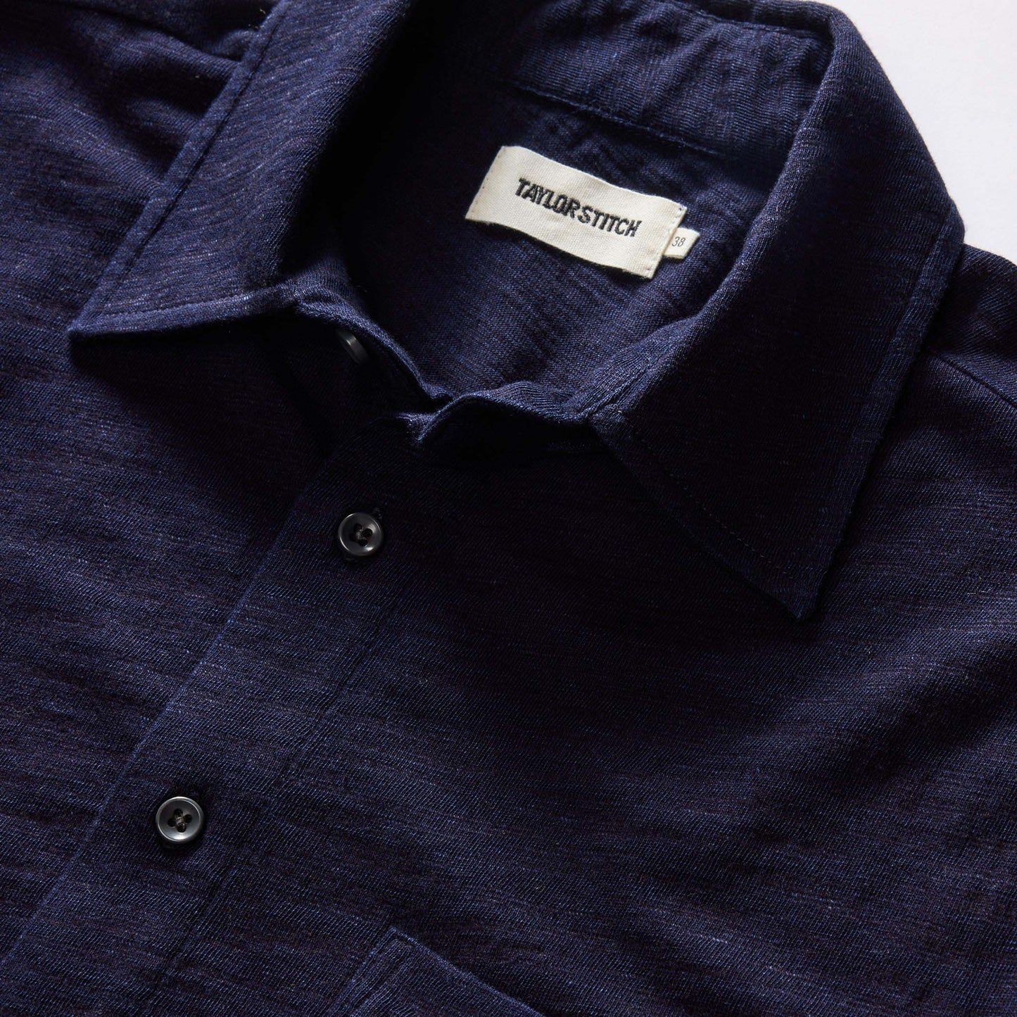 The Short Sleeve California in Rinsed Indigo Slub