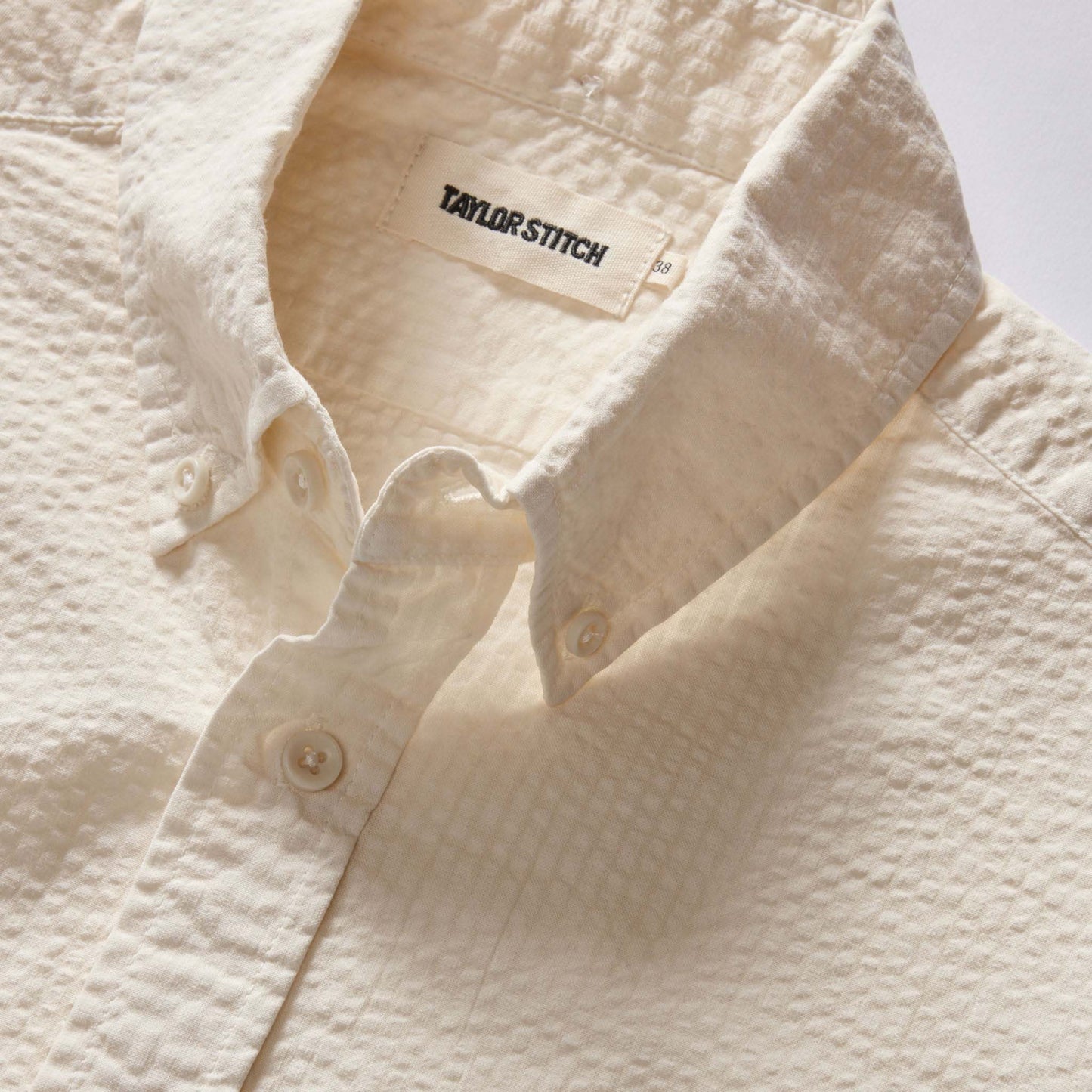 The Short Sleeve Jack in Natural Seersucker
