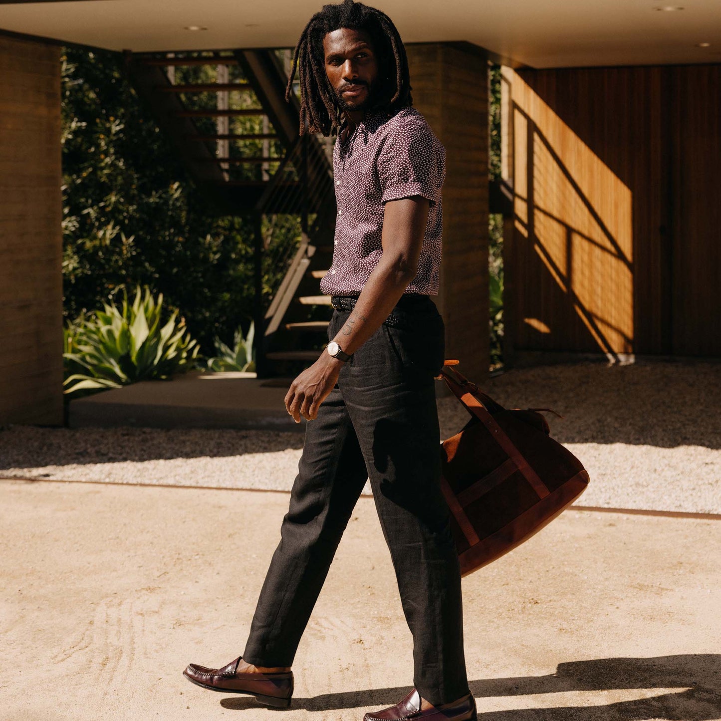 The Thomas Trouser in Coal Linen Twill
