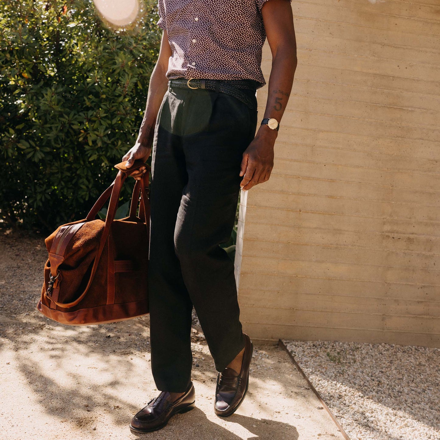 The Thomas Trouser in Coal Linen Twill