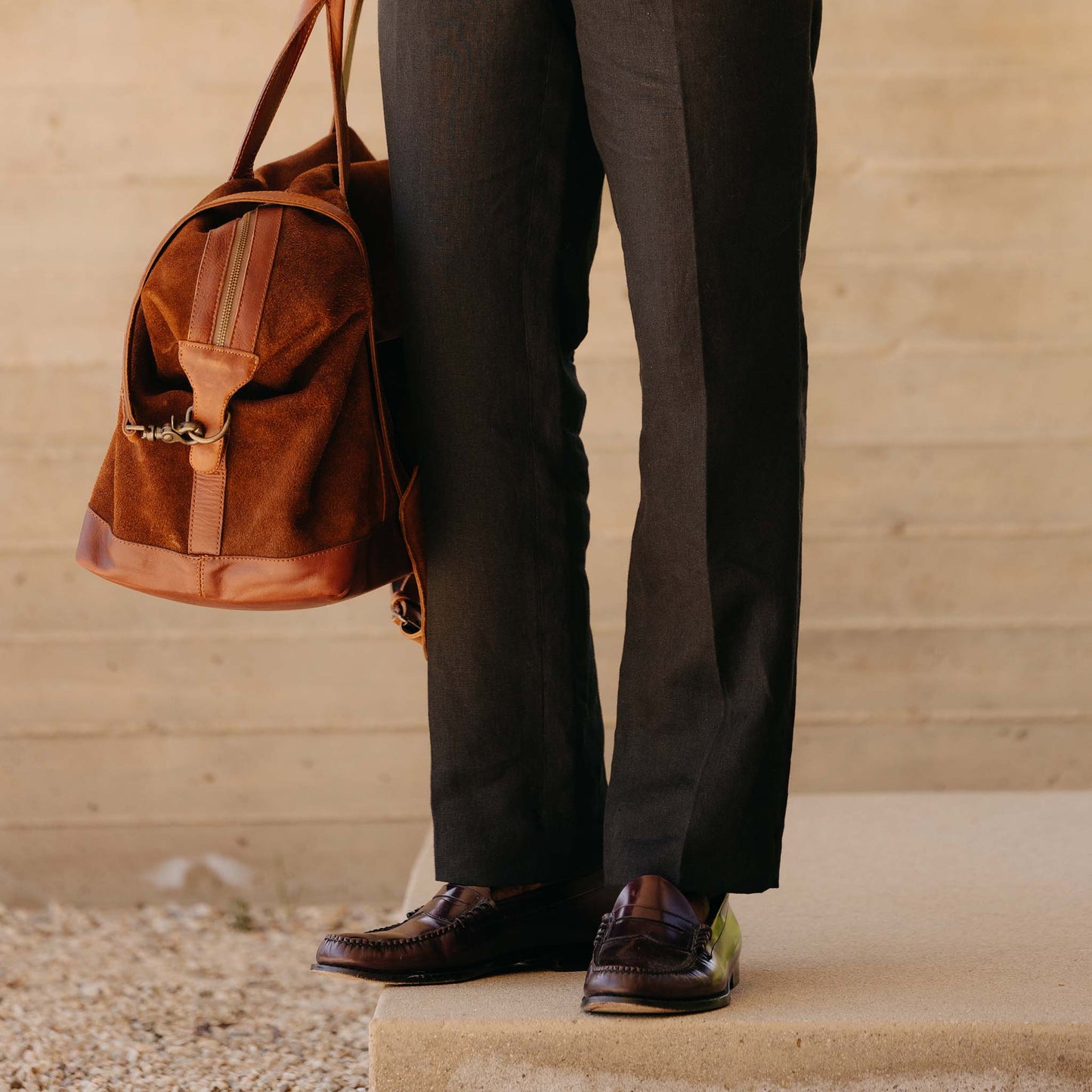 The Thomas Trouser in Coal Linen Twill